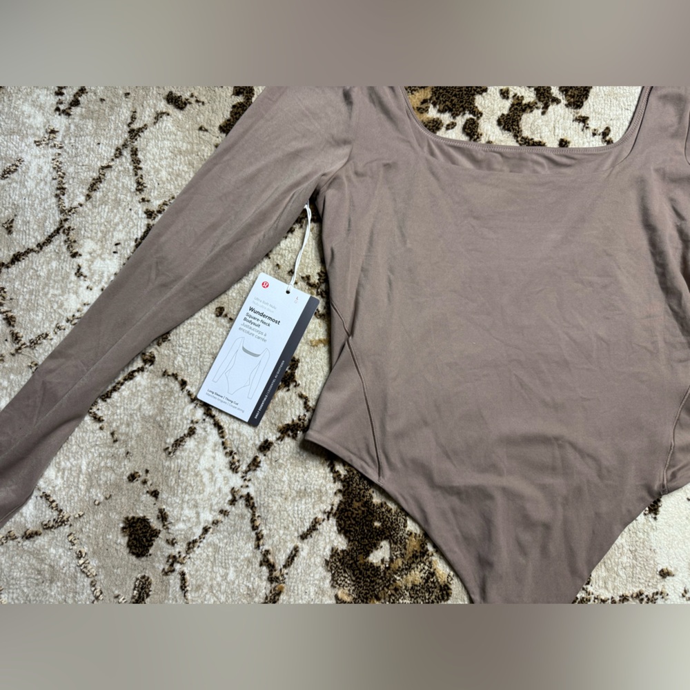 2 for $40//NWT lululemon Taupetastic Long-Sleeve Bodysuit - Picture 5 of 7